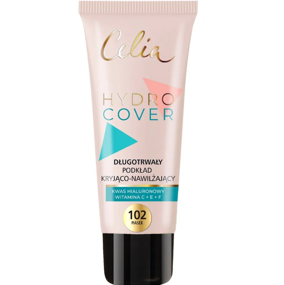 Celia Hydro Cover długotrwały podkład kryjąco-nawilżający 102 Piasek 30ml