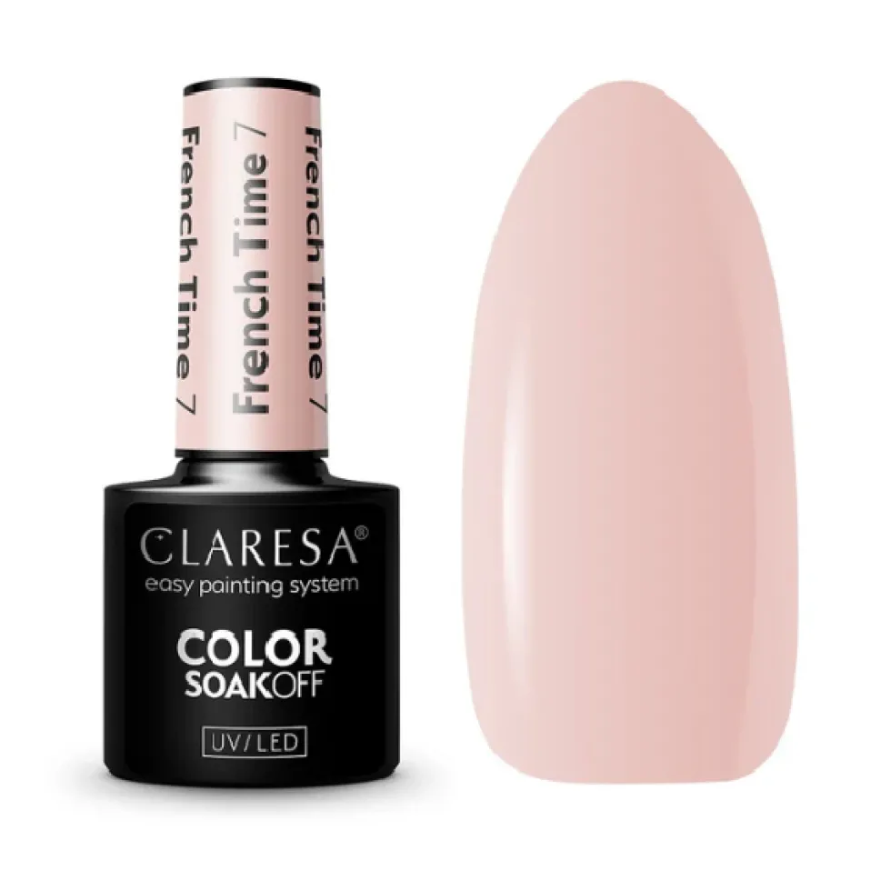 Claresa Color Soak Off UV/LED lakier hybrydowy French Time 5 5g