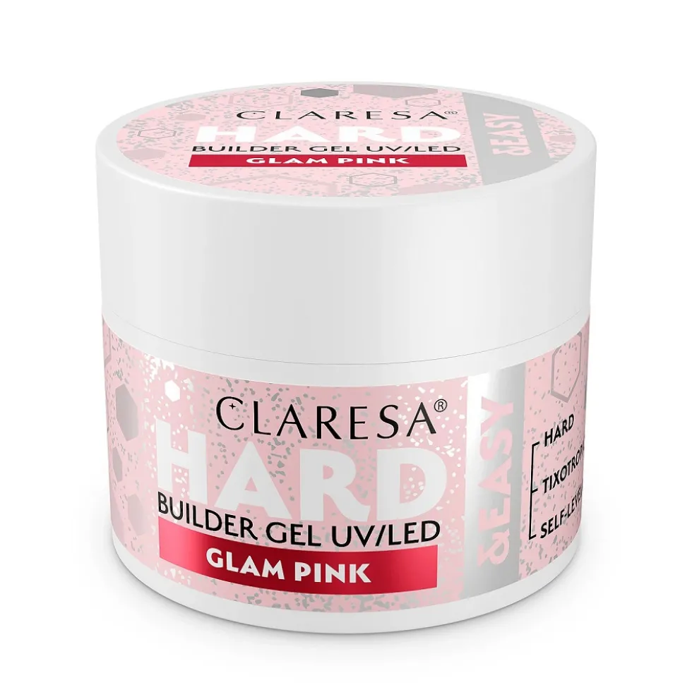 Claresa Hard&Easy Builder Gel żel budujący Glam Pink 12g
