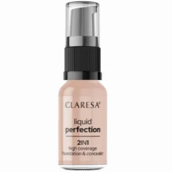 Claresa Liquid Perfection 2w1 korektor i podkład kryjący 104 Nude 18g