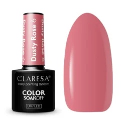 Claresa Soak Off UV/LED Dusty Rose lakier hybrydowy 6 5g