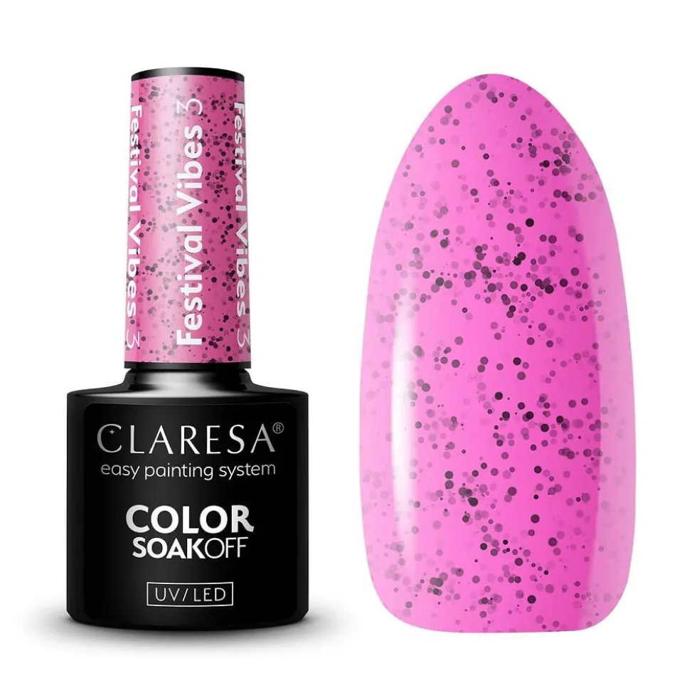 Claresa Soak Off UV/LED Festival Vibes lakier hybrydowy 3 5g