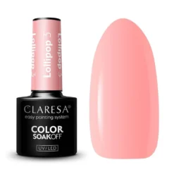 Claresa Soak Off UV/LED Lollipop lakier hybrydowy 3 5g