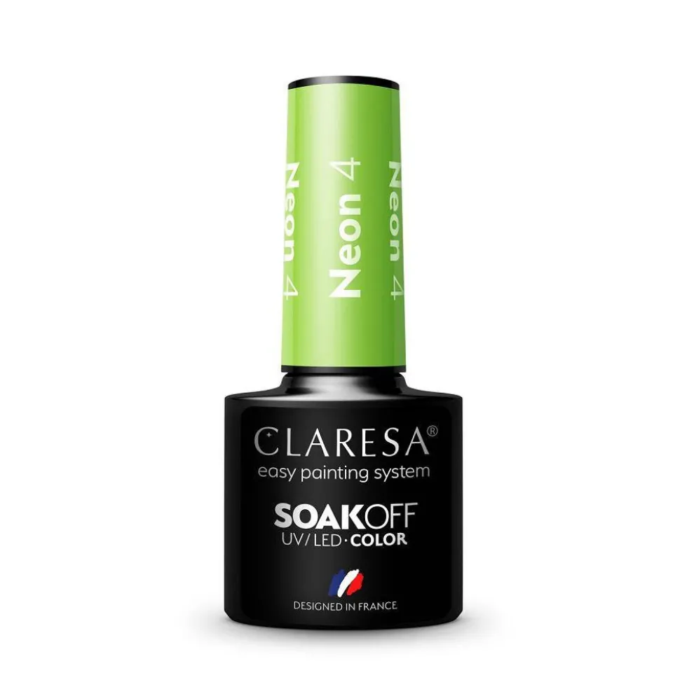 Claresa Soak Off UV/LED Neon lakier hybrydowy 4 5g
