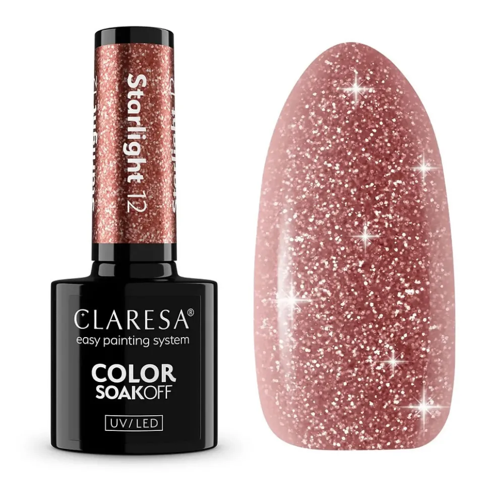 Claresa Soak Off UV/LED Starlight lakier hybrydowy 12 5g