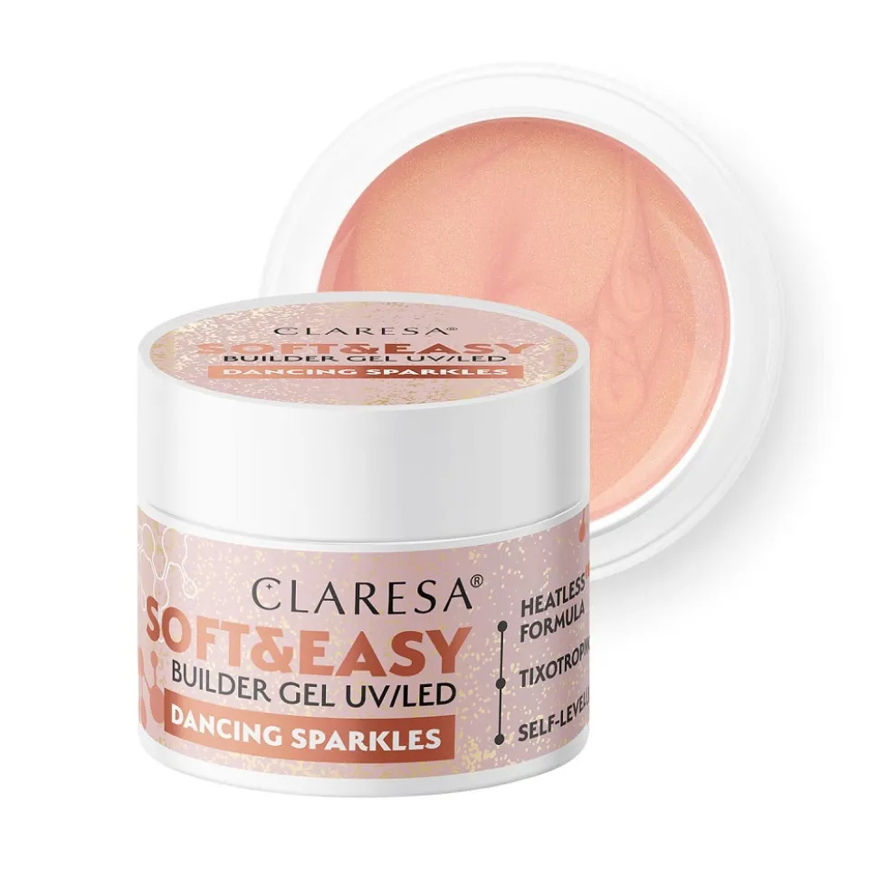 Claresa Soft&Easy Builder Gel żel budujący Dancing Sparkles 12g