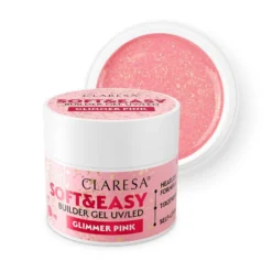 Claresa Soft&Easy Builder Gel żel budujący Glimmer Pink 12g