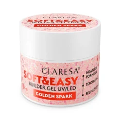 Claresa Soft&Easy Builder Gel żel budujący Golden Spark 12g