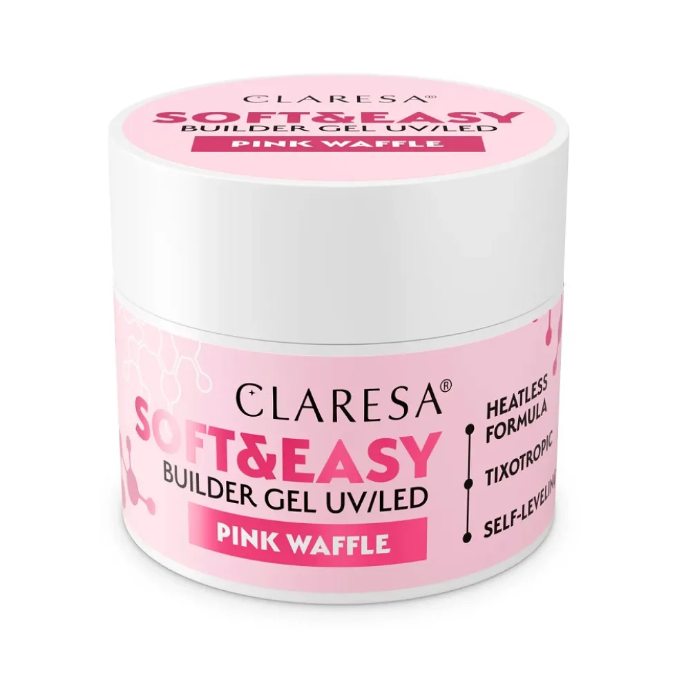 Claresa Soft&Easy Builder Gel żel budujący Pink Waffle 12g