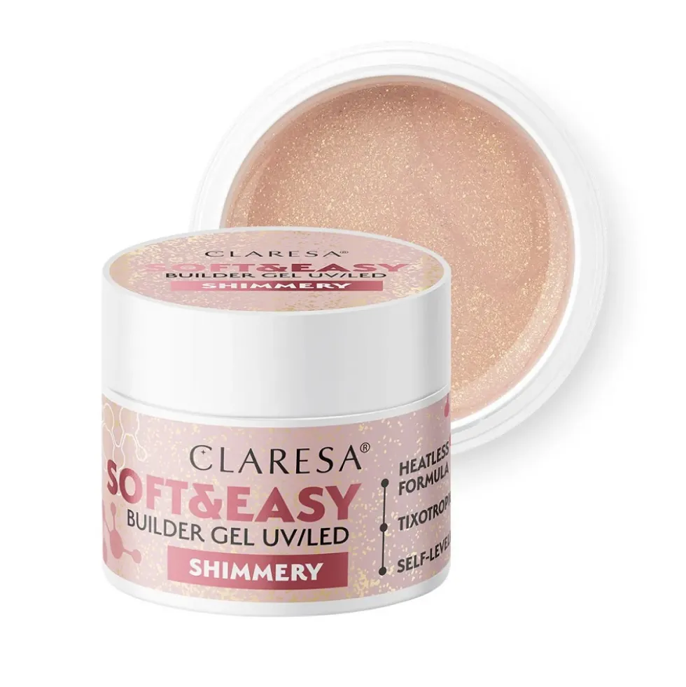 Claresa Soft&Easy Builder Gel żel budujący Shimmery 12g