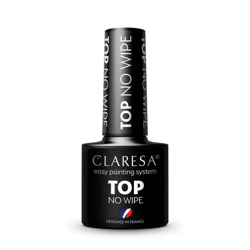 Claresa Top No Wipe top utwardzający do lakieru hybrydowego bez przemywania 5g