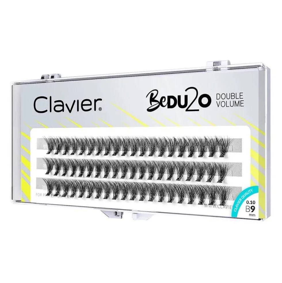 Clavier BeDU2O Double Volume kępki rzęs 9mm