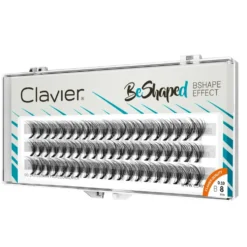 Clavier BeShaped jedwabne kępki rzęs skręt B 10D 8mm
