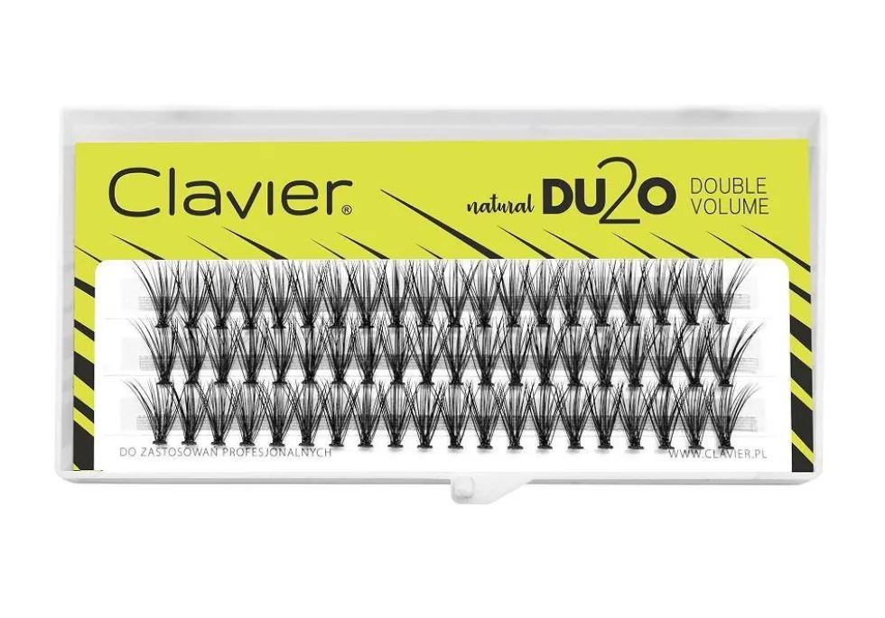 Clavier DU2O Double Volume kępki rzęs Black 14mm