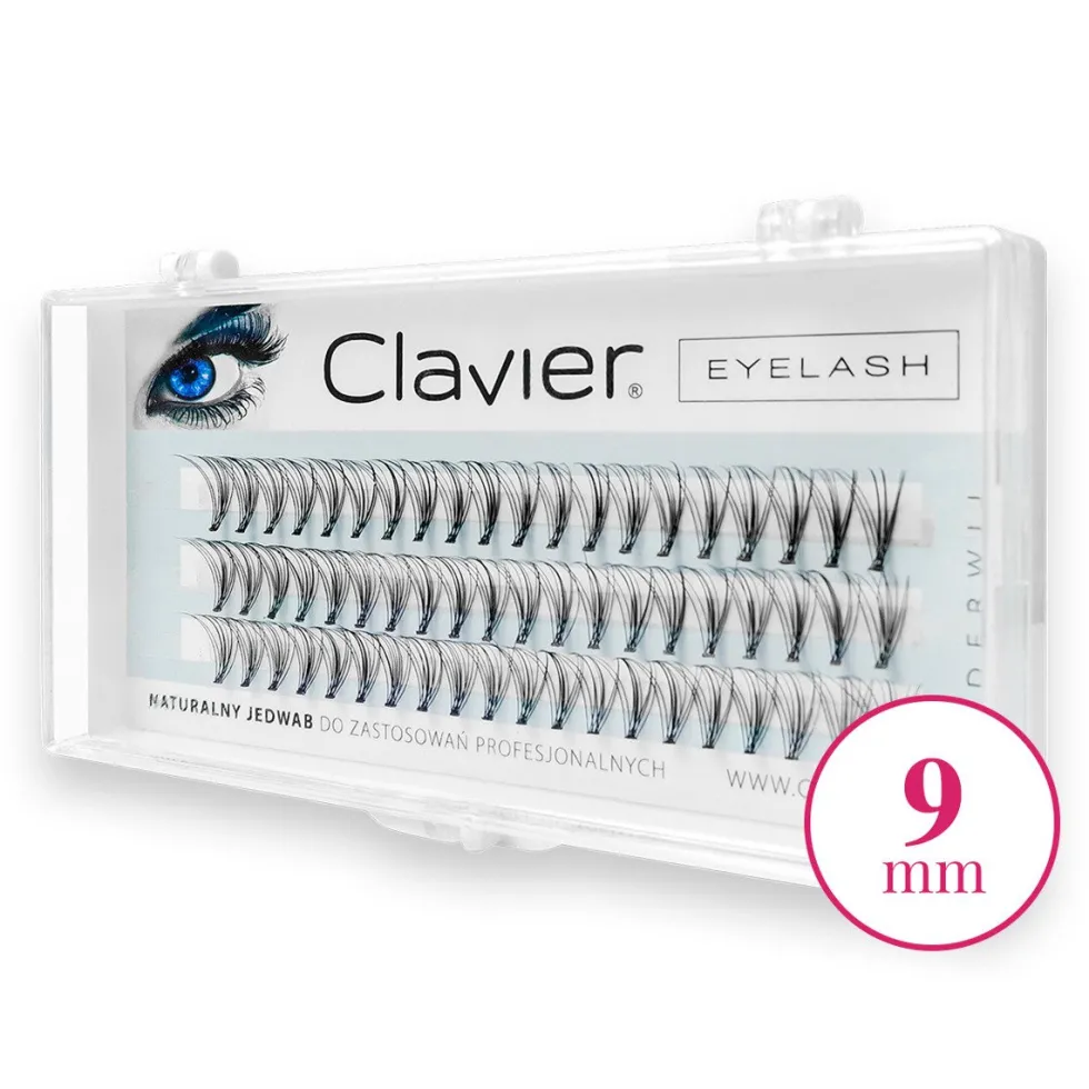 Clavier Eyelash kępki rzęs 9mm Black