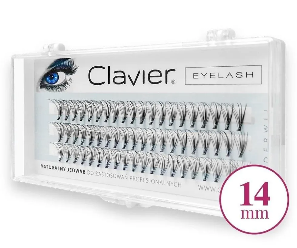 Clavier Eyelash kępki rzęs 14mm Black