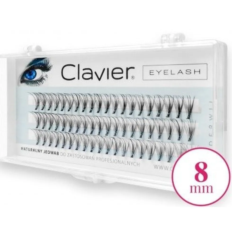 Clavier Eyelash kępki rzęs 8mm Black