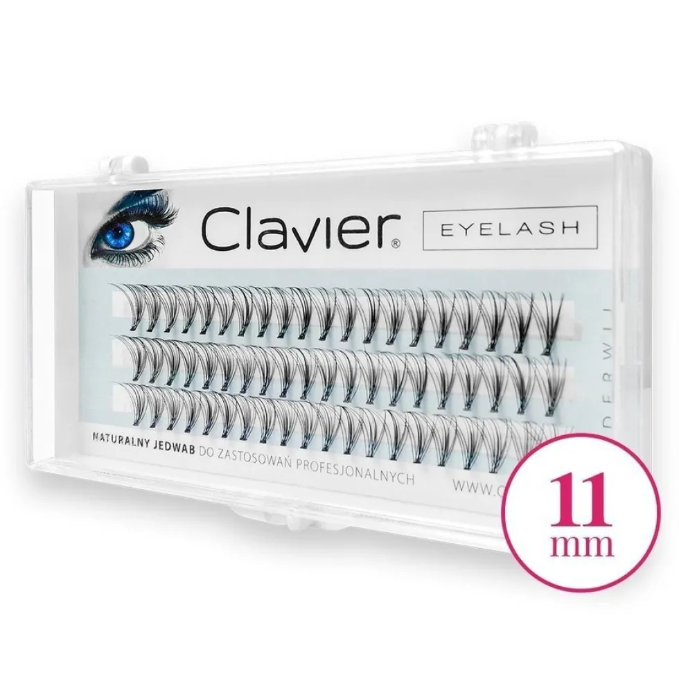 Clavier Eyelash kępki rzęs 11mm Black