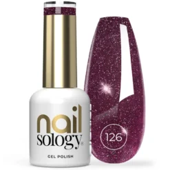 Clavier Nailsology lakier hybrydowy z brokatem 126 Red Dress Moment 8ml