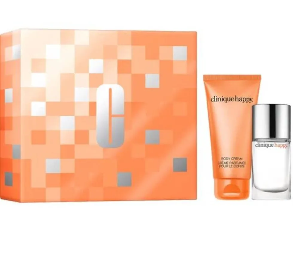 Clinique Happy zestaw perfumy spray 30ml + krem do ciała 75ml