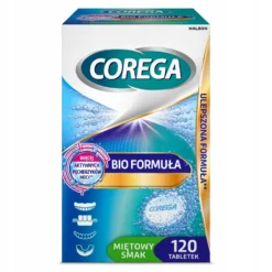 Corega Bio Formuła tabletki do czyszczenia protez zębowych 120szt