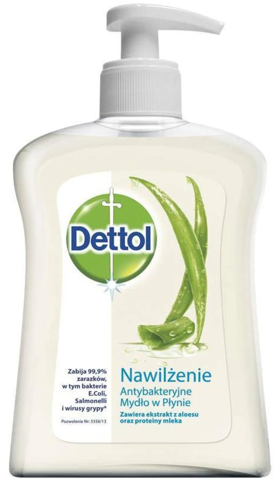 Dettol Nawilżające mydło do rąk w płynie aloes i bambus 250ml
