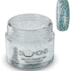 Elisium Diamond 2in1 Powder proszek do manicure tytanowego D08 Frothing Blue 23g