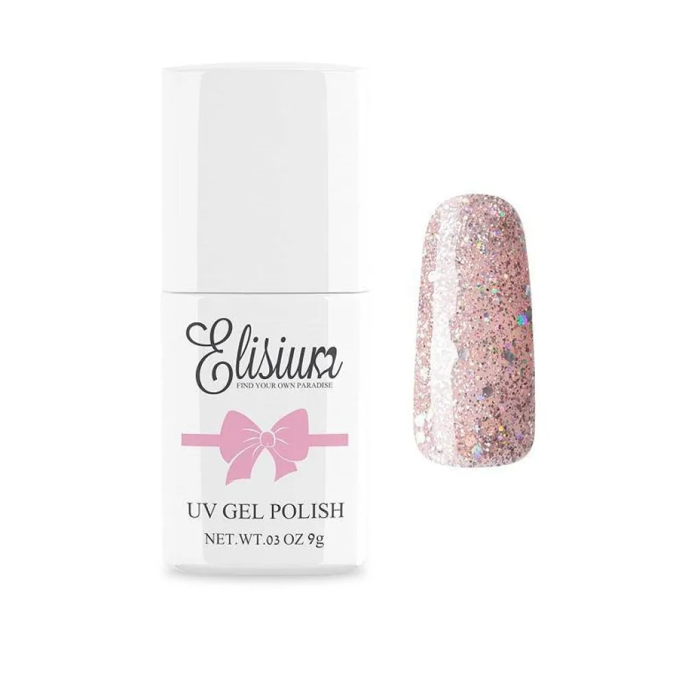 Elisium UV Gel Polish lakier hybrydowy do paznokci 078 Elegant Gold 9g