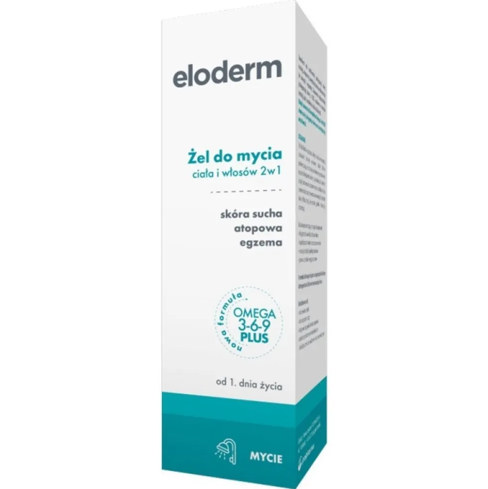 Eloderm Żel do mycia ciała i włosów 2w1 200ml