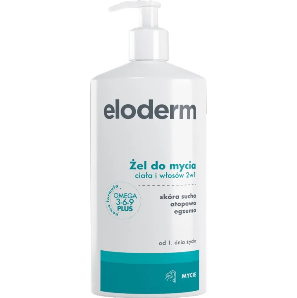 Eloderm Żel do mycia ciała i włosów 2w1 400ml