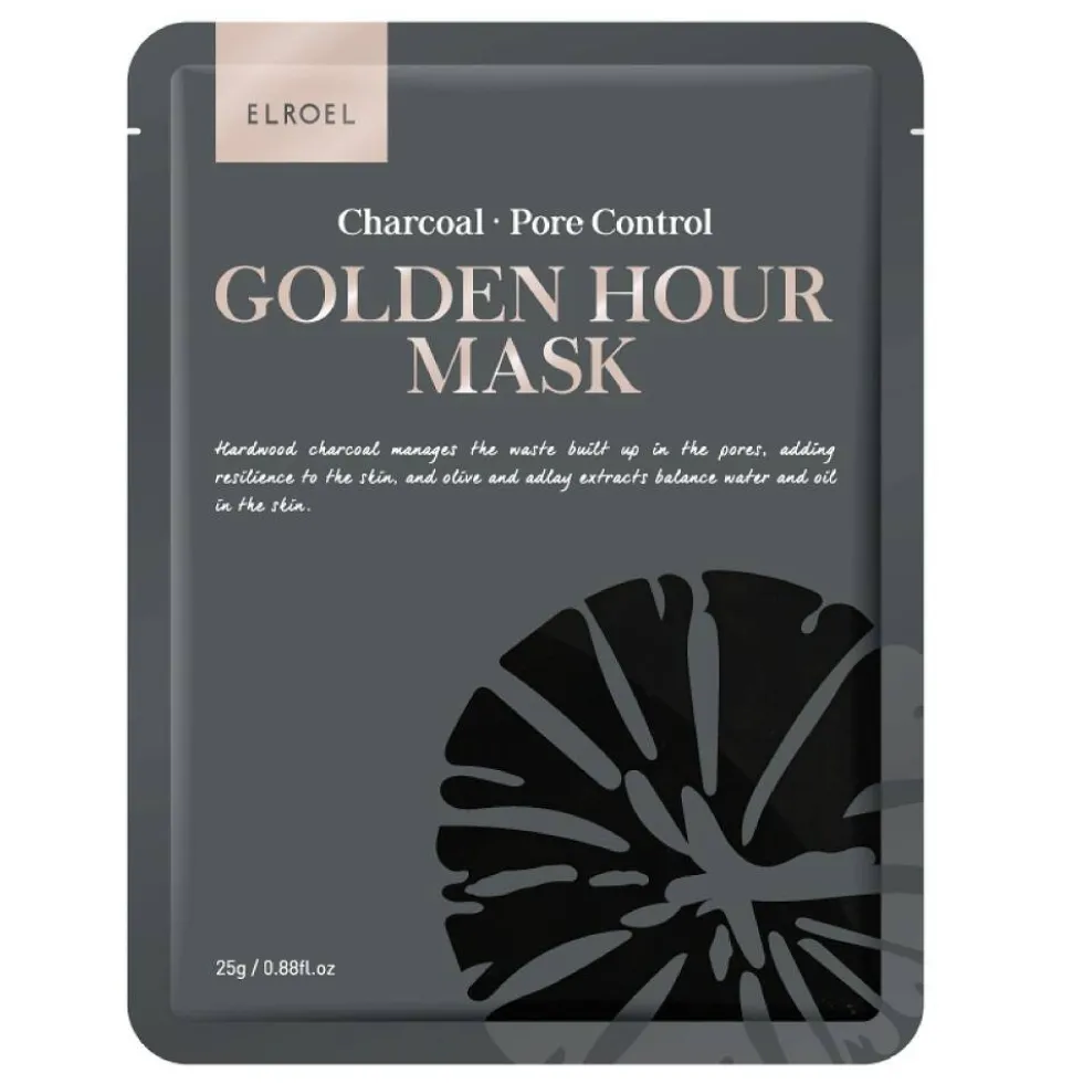 Elroel Golden Hour Mask oczyszczająca maska do twarzy Charcoal 25g