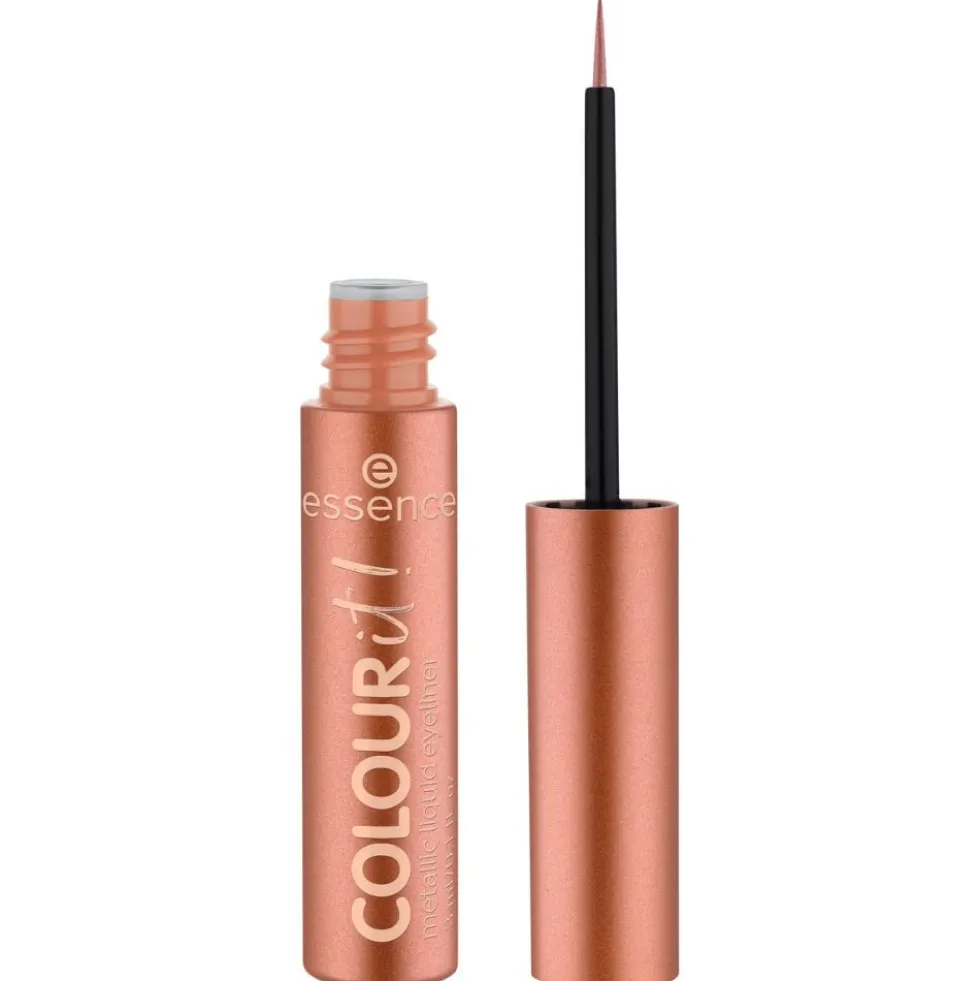 Essence Colour It! Metallic Liquid Liner metaliczny eyeliner w płynie 01 Burnished Bronze 3ml