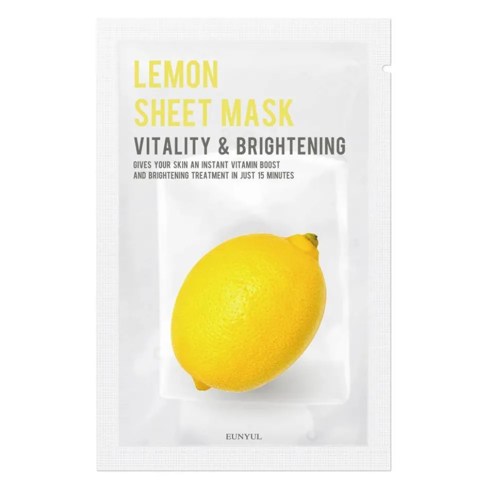 EUNYUL Lemon Sheet Mask rozjaśniająca maseczka w płachcie z cytryną 22ml