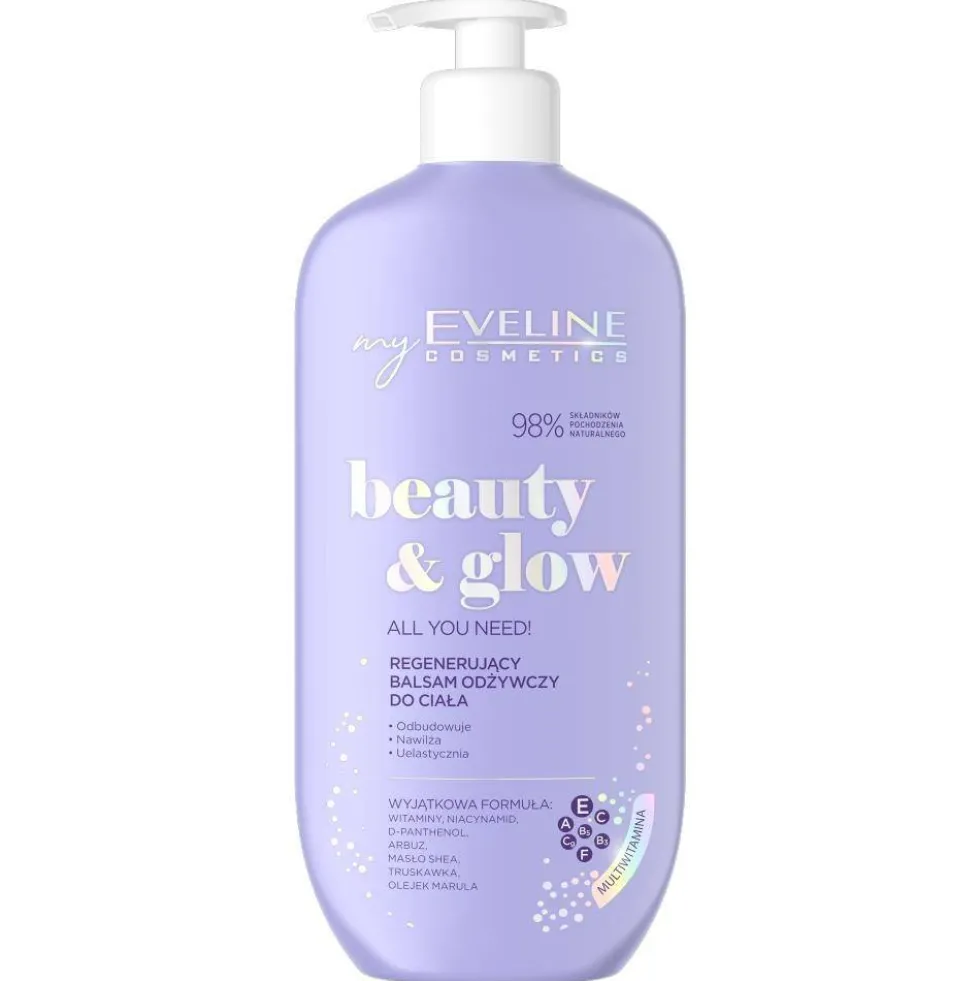 Eveline Cosmetics Beauty & Glow regenerujący balsam odżywczy do ciała 350ml