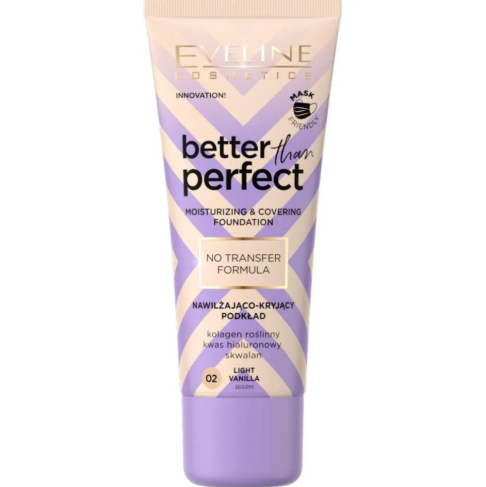 Eveline Cosmetics Better Than Perfect nawilżająco-kryjący podkład 02 Light Vanilla 30ml