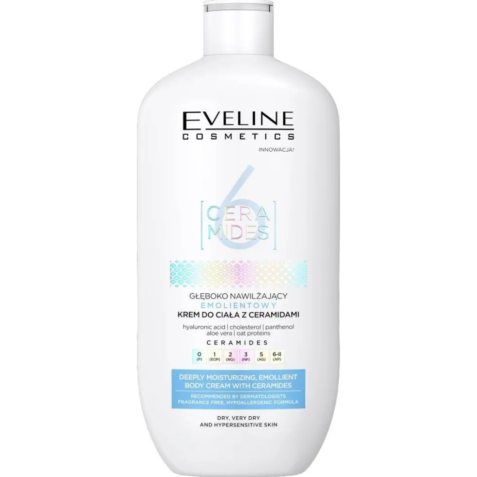 Eveline Cosmetics 6 Ceramides głęboko nawilżający emolientowy krem do ciała 350ml