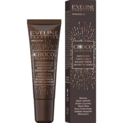 Eveline Cosmetics Choco Glamour odżywczo-nawilżający balsam-serum do ust na dzień 12ml