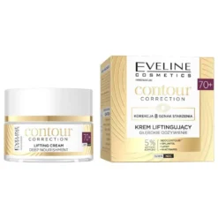 Eveline Cosmetics Contour Correction głęboko odżywiający krem liftingujący 70+ 50ml