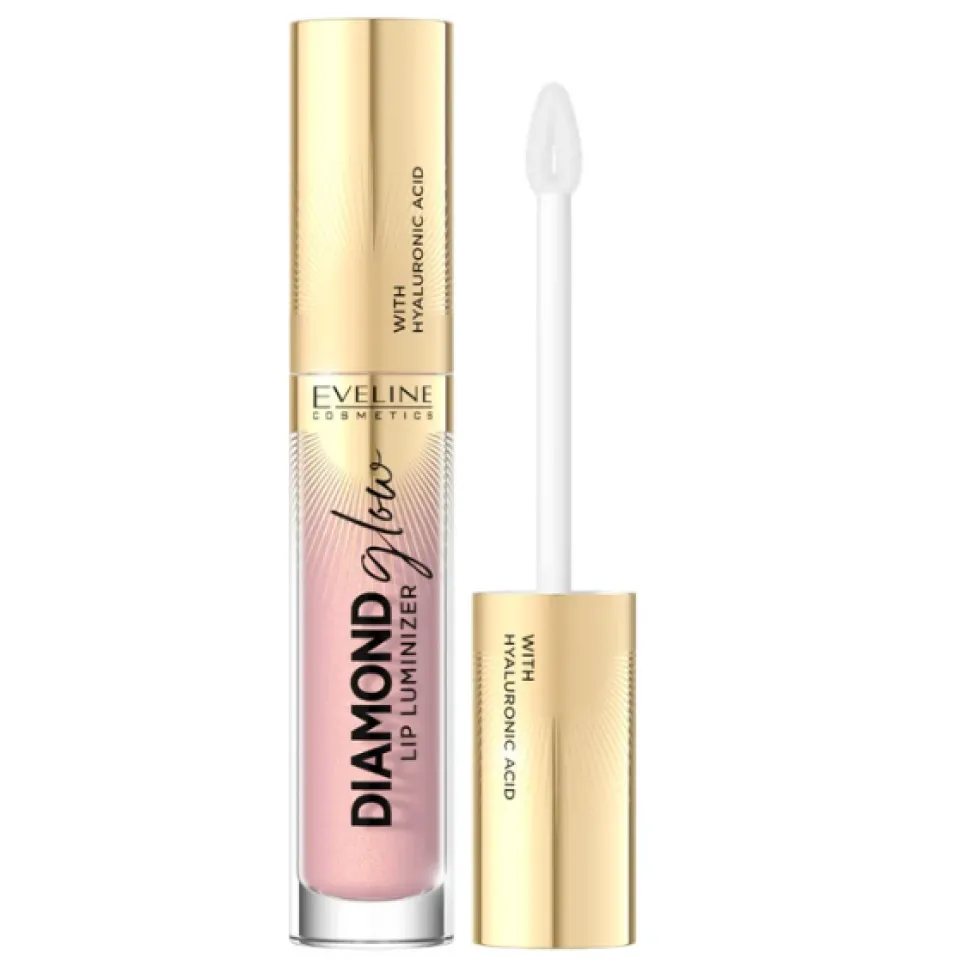 Eveline Cosmetics Diamond Glow Lip Luminizer błyszczyk do ust z kwasem hialuronowym 14 4.5ml