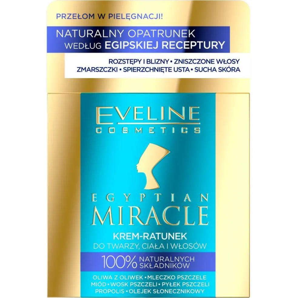 Eveline Cosmetics Egyptian Miracle krem-ratunek do twarzy ciała i włosów 40ml