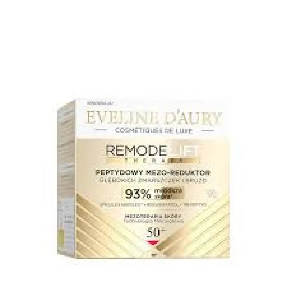 Eveline Cosmetics Eveline d'Aury Remodelift Therapy peptydowy mezo-reduktor głębokich zmarszczek i bruzd 50+ 50ml