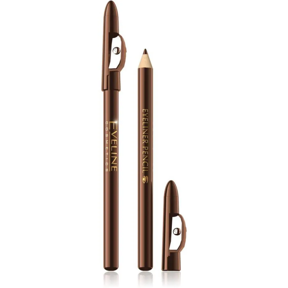 Eveline Cosmetics Eyeliner Pencil kredka do oczu krótka Brown