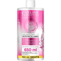 Eveline Cosmetics Facemed+ hialuronowy płyn micelarny 3w1 650ml
