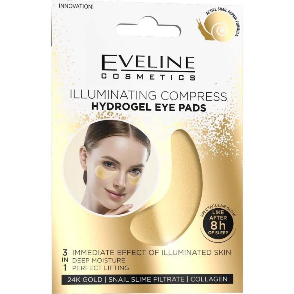 Eveline Cosmetics Hydrożelowe rozświetlające płatki pod oczy