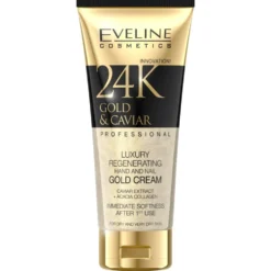 Eveline Cosmetics 24K Gold & Caviar regenerujący krem do rąk dla skóry suchej i bardzo suchej 100ml