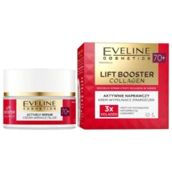 Eveline Cosmetics Lift Booster Collagen aktywnie naprawczy krem-wypełniacz zmarszczek 70+ 50ml