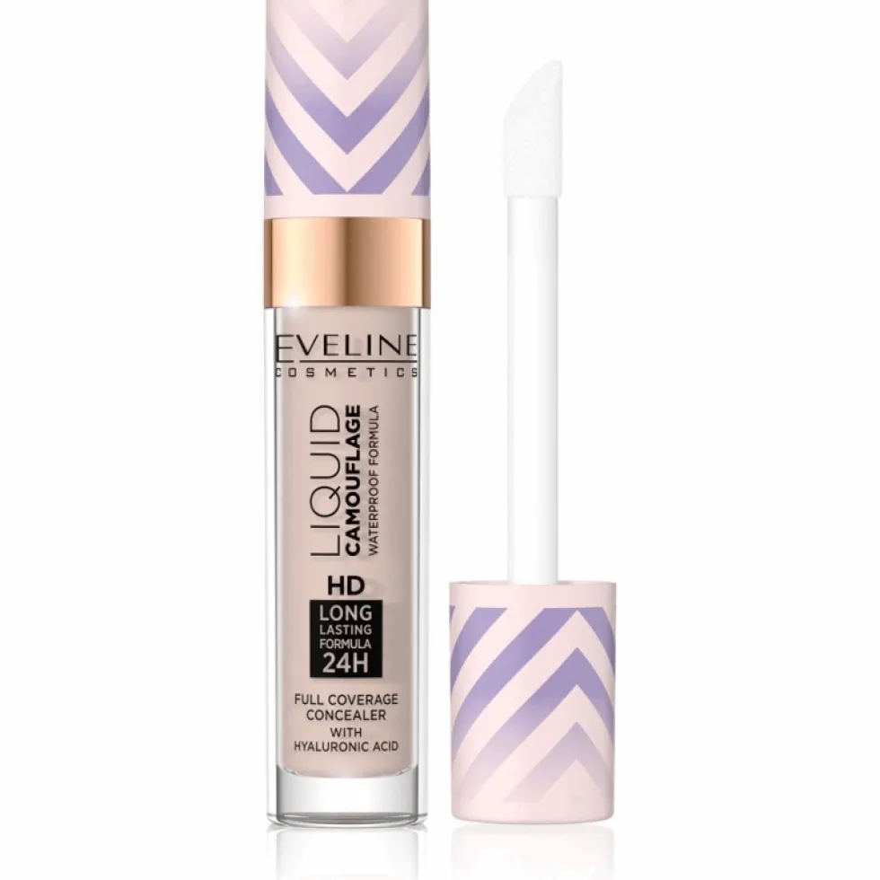 Eveline Cosmetics Liquid Camouflage wodoodporny korektor kamuflujący z kwasem hialuronowym 03 Soft Natural 7.5ml