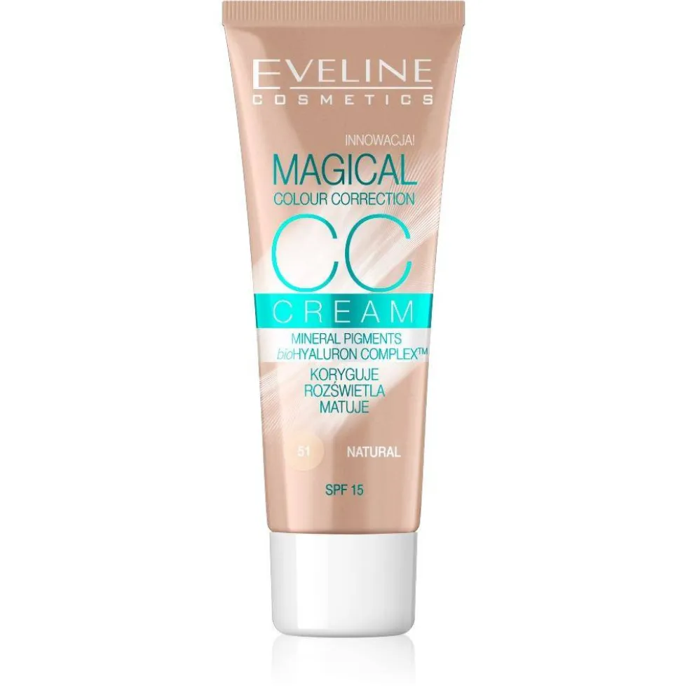 Eveline Cosmetics Magical Colour Correction CC Cream multifunkcyjny podkład 51 Natural SPF15 30ml