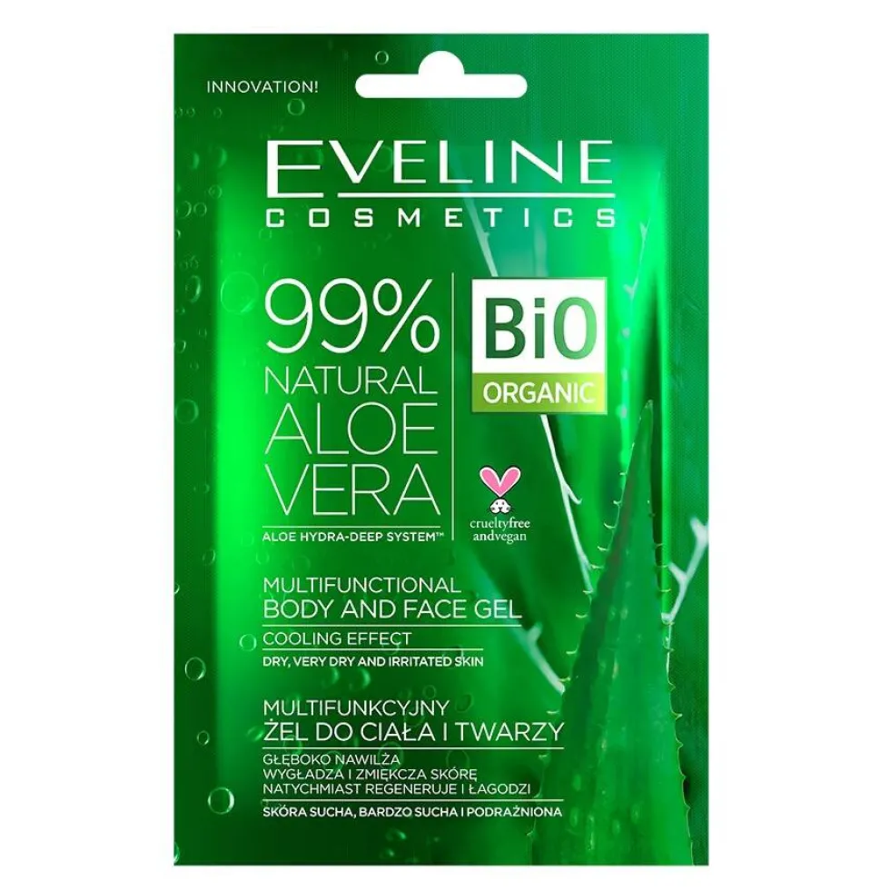 Eveline Cosmetics 99% Natural Aloe Vera Gel multifunkcyjny żel do ciała i twarzy 20ml