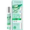 Eveline Cosmetics Organic Aloe + Collagen nawilżający roll-on modelujący kontur oczu 15ml